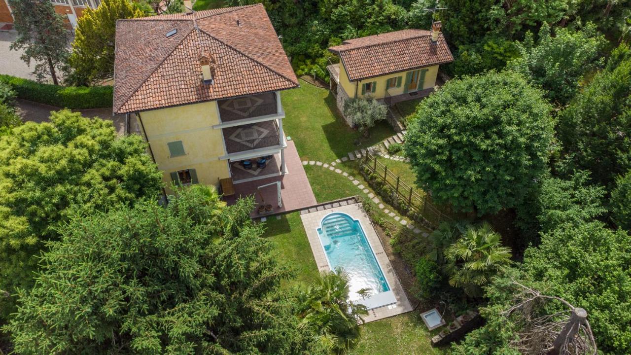 L'Ortensia Della Villa Isabella, Camera Con Vista Lago, Balcone Sul Parco E Bagno Esclusivo All'Esterno Della Camera Stresa Exteriör bild