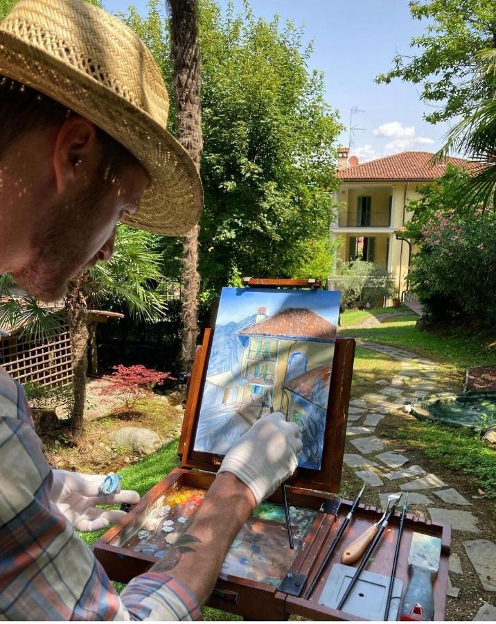 L'Ortensia Della Villa Isabella, Camera Con Vista Lago, Balcone Sul Parco E Bagno Esclusivo All'Esterno Della Camera Stresa Exteriör bild