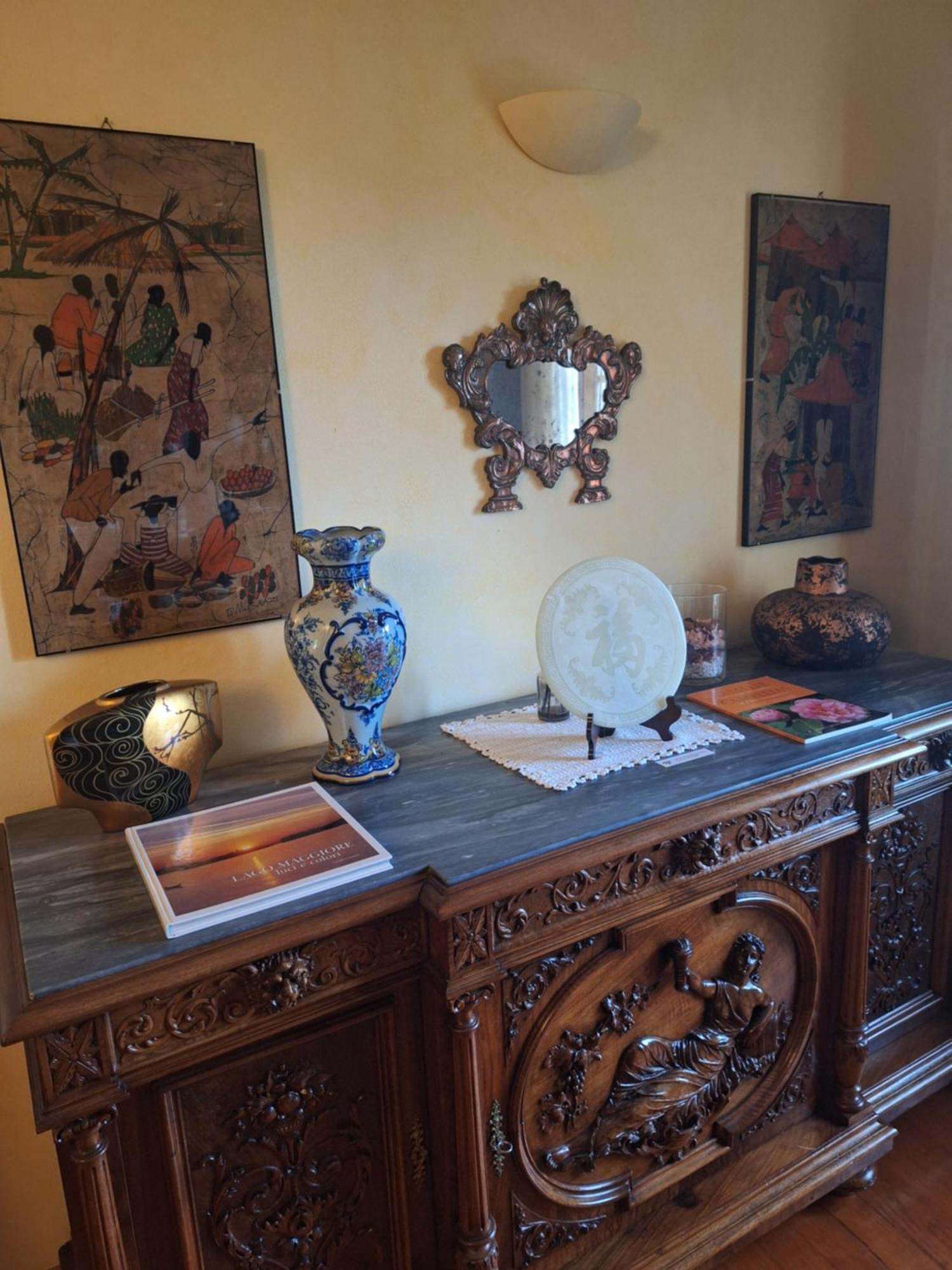 L'Ortensia Della Villa Isabella, Camera Con Vista Lago, Balcone Sul Parco E Bagno Esclusivo All'Esterno Della Camera Stresa Exteriör bild